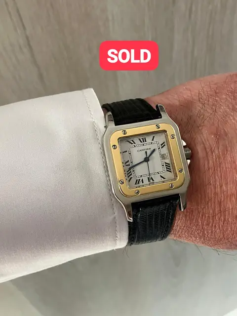 Cartier Santos automático vintage de hombre años 80