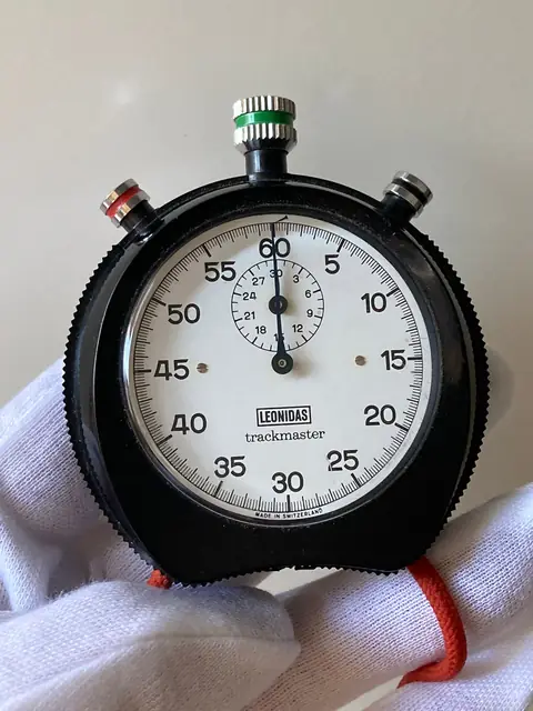 Cronógrafo deportivo Leonidas vintage años 70