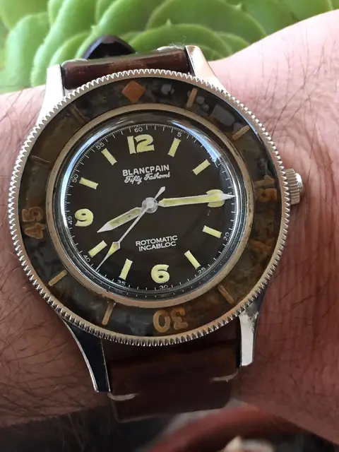 Blancpain Fifty Fathoms vintage 1953 bisel de baquelita · foto 2