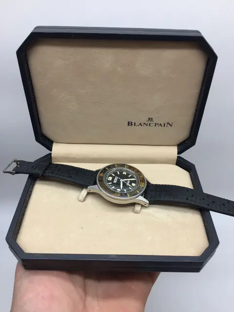 Blancpain Fifty Fathoms vintage 1953 bisel de baquelita · foto 6
