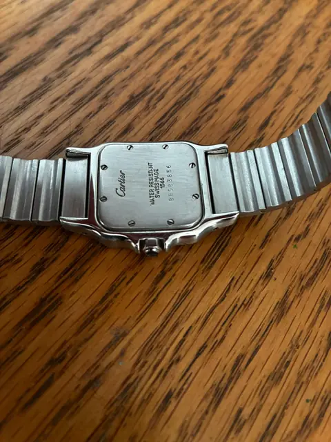 Cartier Santos ref. 1566 en acero y oro con esfera crema · foto 6