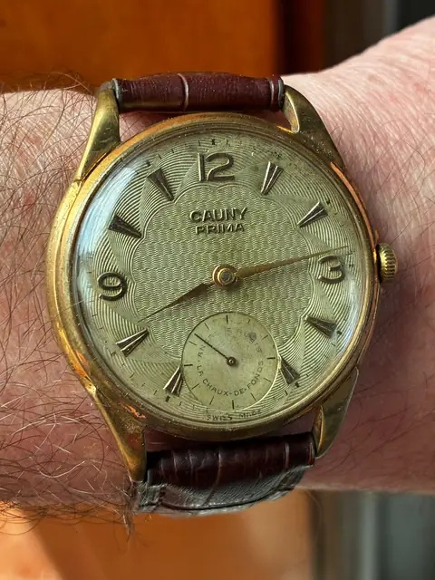 Reloj Cauny jumbo de cuerda de 42,48 mm