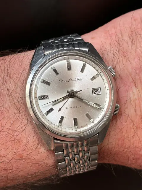 Reloj Citizen Alarm Date vintage de cuerda con alarma · foto 2