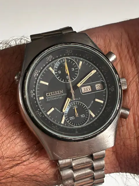 Reloj Citizen cronógrafo flyback vintage automático · foto 2