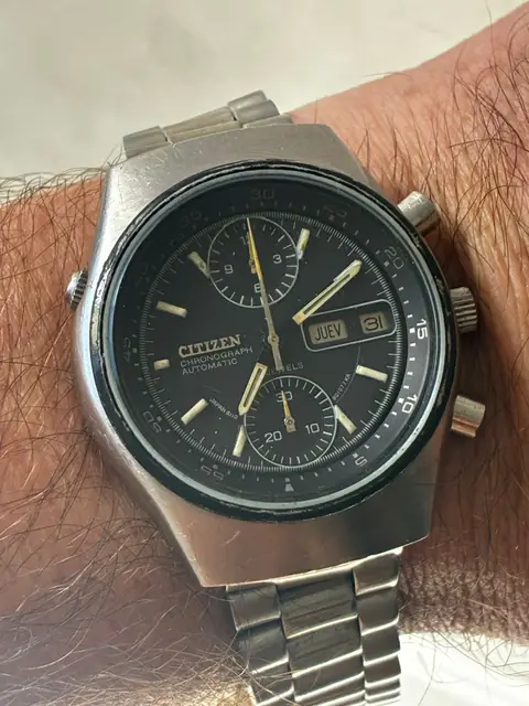 Reloj Citizen cronógrafo flyback vintage automático · foto 6