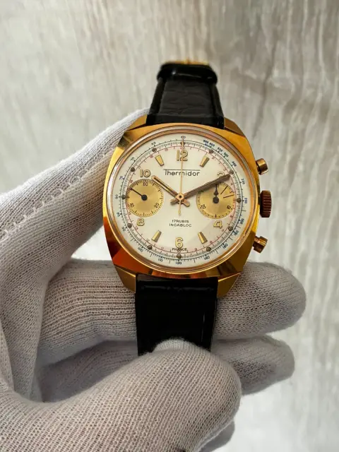 Reloj cronógrafo THERMIDOR Estado nos antiguo stock de relojería sin uso