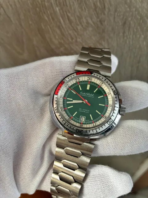 Reloj diver Cristal Watch nos antiguo stock de relojería años 70 · foto 4