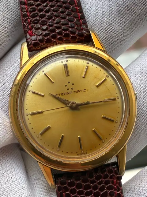 Reloj Eterna-Matic vintage automático con caja chapada en oro · foto 2