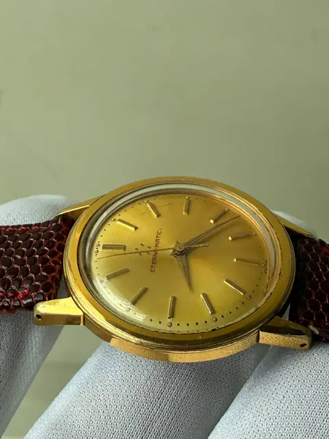 Reloj Eterna-Matic vintage automático con caja chapada en oro · foto 3