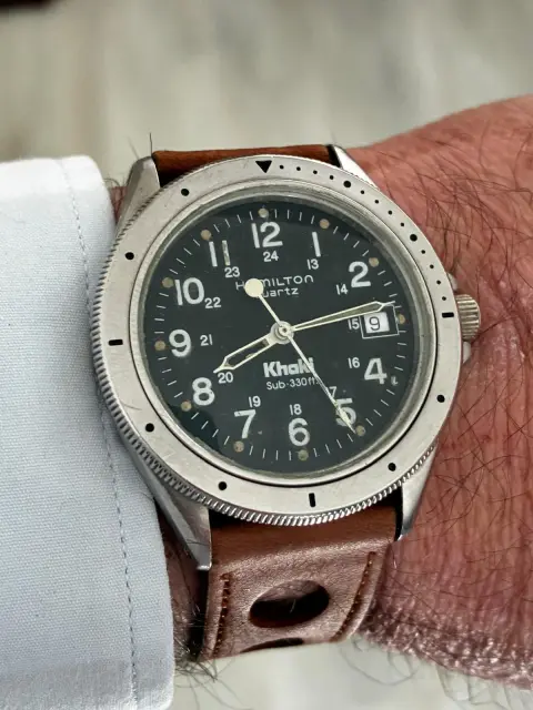 Reloj hamilton khaki sub vintage esfera negra