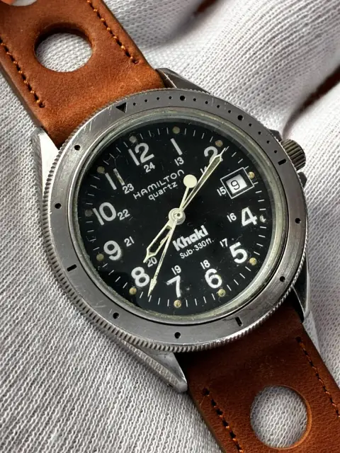 Reloj hamilton khaki sub vintage esfera negra · foto 2