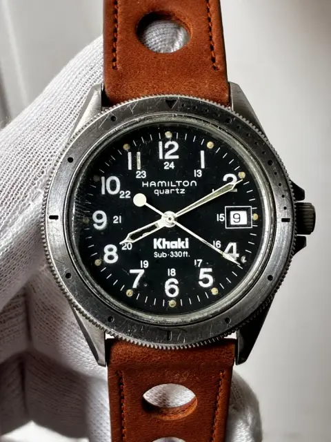 Reloj hamilton khaki sub vintage esfera negra · foto 4
