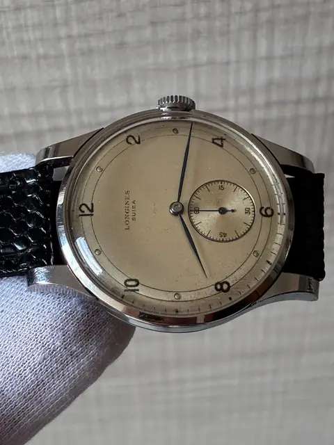 Reloj Longines jumbo vintage años 50 con esfera bitono · foto 2