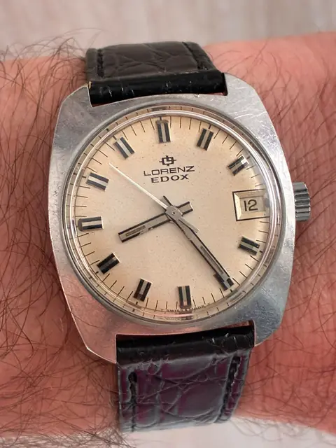 Reloj Lorenz Edox vintage de cuerda con doble firma