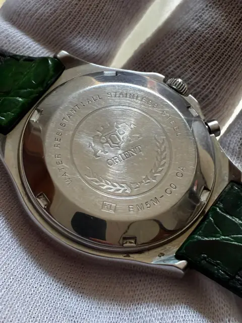 Reloj Orient automático esfera negra recién revisado · foto 5