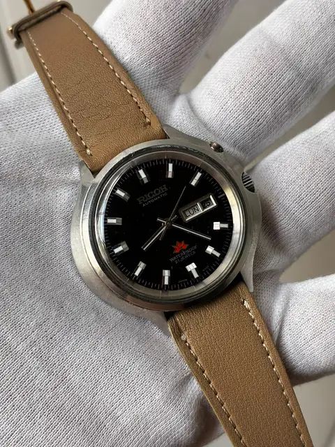 Reloj Ricoh vintage automático de 41,80 mm con esfera negra · foto 2