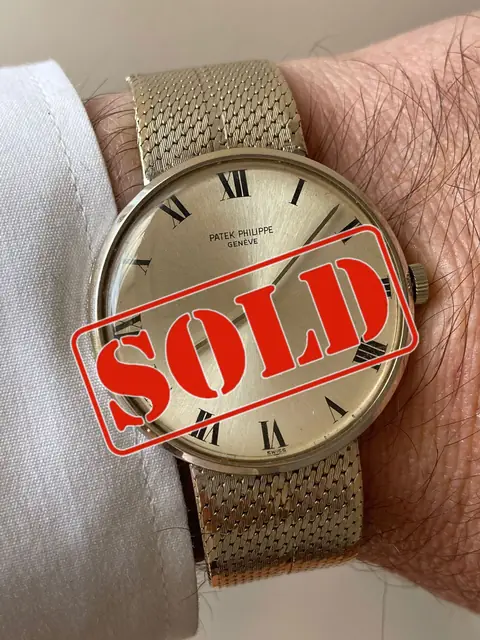 Patek Philippe vintage oro blanco macizo 18 K