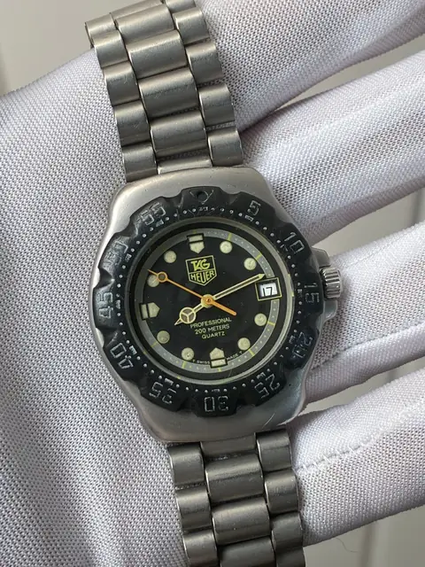 TAG Heuer Professional 200 metros vintage de los años 80