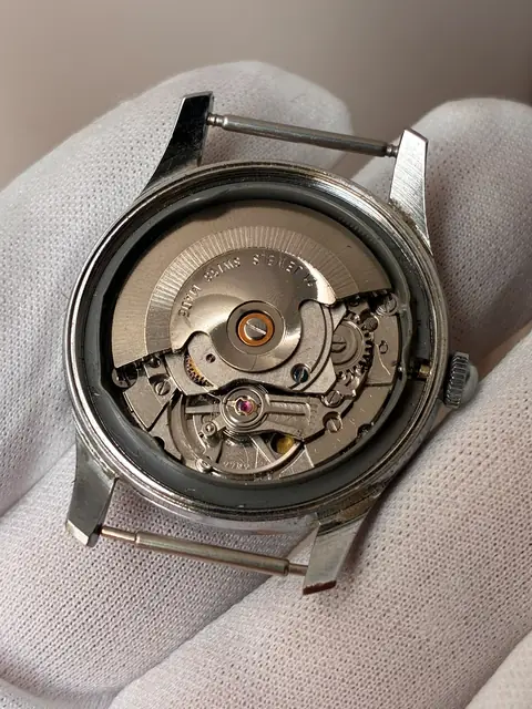 Reloj Thermidor De Luxe vintage automático con esfera negra · foto 8