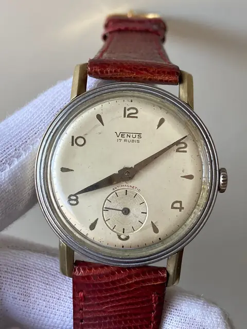 Reloj suizo Venus vintage revisado