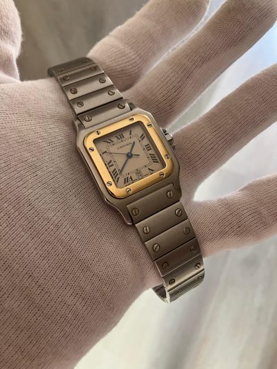 CARTIER SANTOS 1560 GALBEE calibre con garantía - Imagen 9