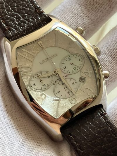 Reloj mondia suizo Quartz crono a estrenar con estuche de cierre de relojería - Imagen 2