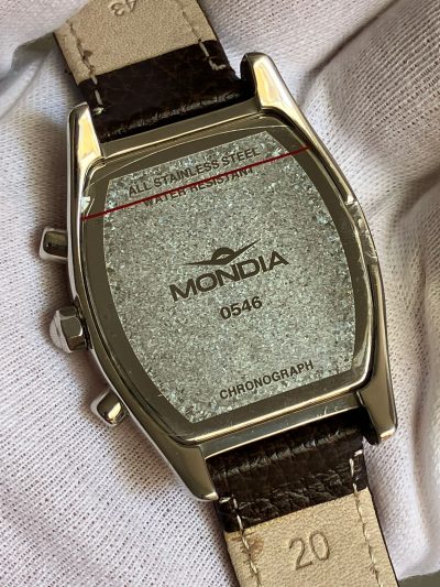 Reloj mondia suizo Quartz crono a estrenar con estuche de cierre de relojería - Imagen 4