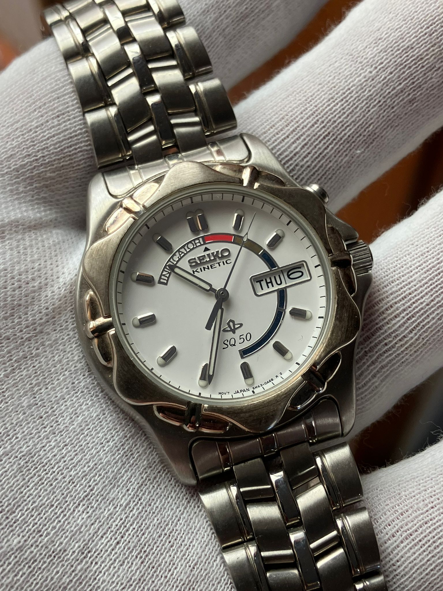 Reloj Seiko kinetic modelo SK 50 con su estuche - Imagen 7