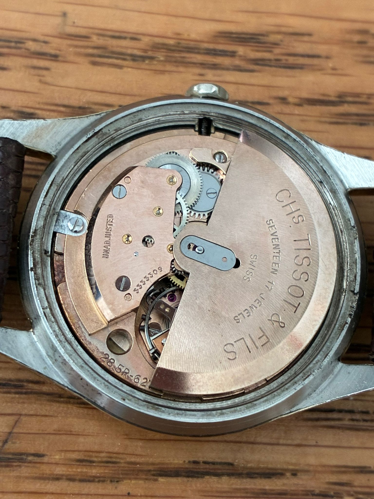 Reloj TISSOT automático años 50 revisado modelo visodate - Imagen 2