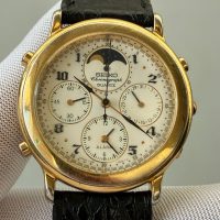 Reloj Seiko Quartz crono alarma fase lunar