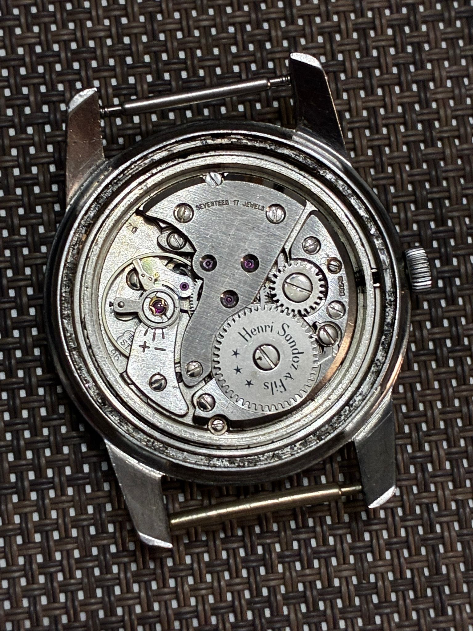 Reloj sandoz diver acero corona firmada - Imagen 6