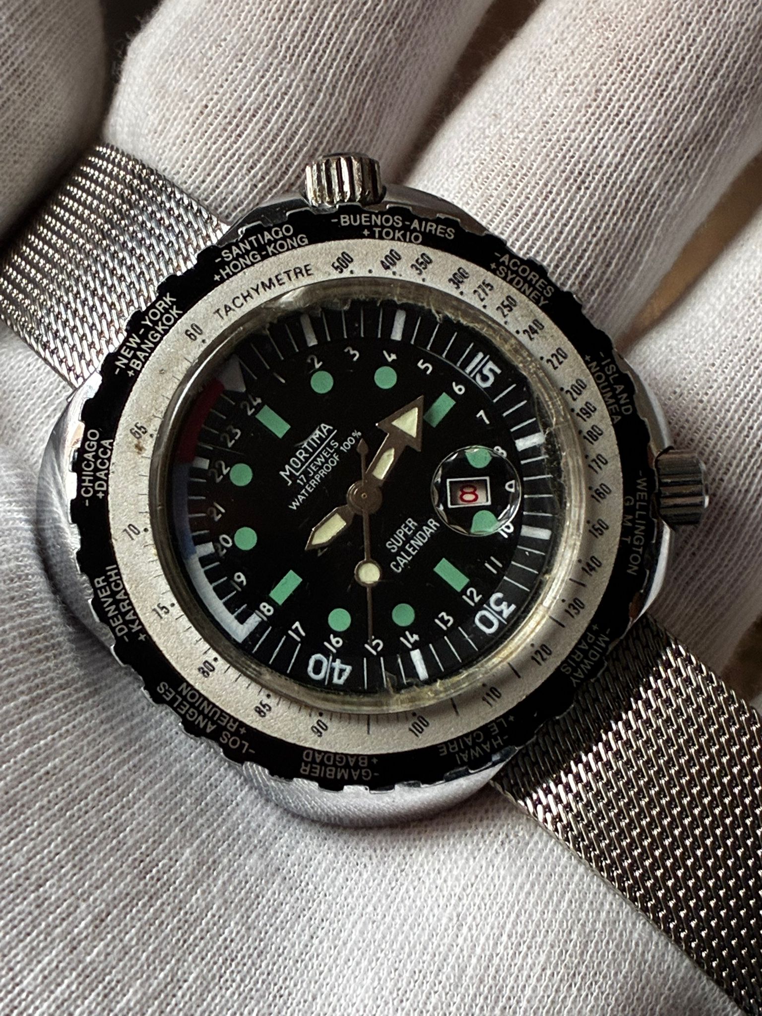 Reloj mortima 2 coronas horario 24 horas - Imagen 3