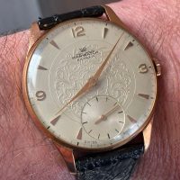 Reloj de cuerda espectacular esfera texturizada caja de 39,80 mm sin contar Corona