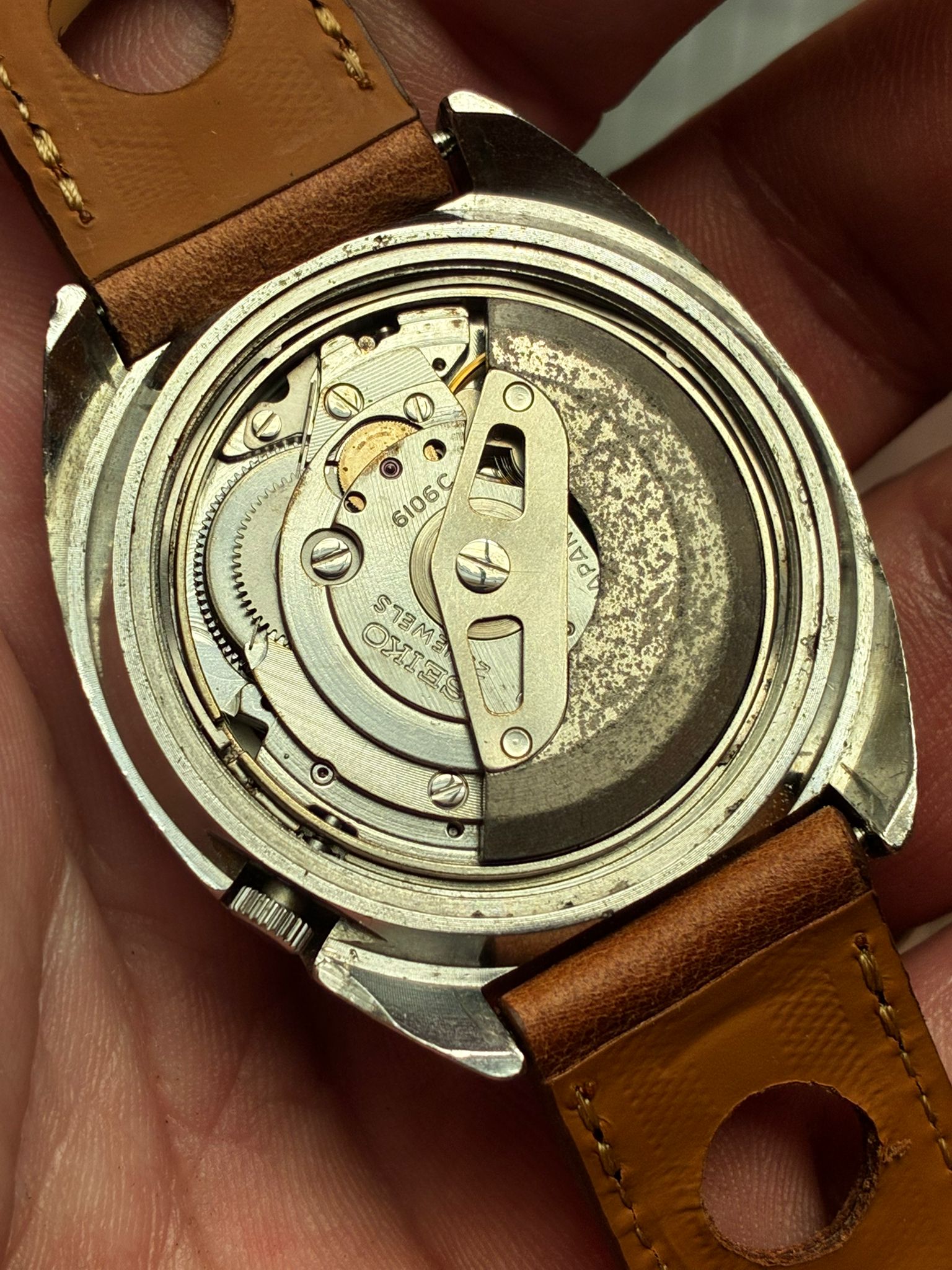 Reloj Seiko automático 5 actús SS ref 6106 revisado - Imagen 5