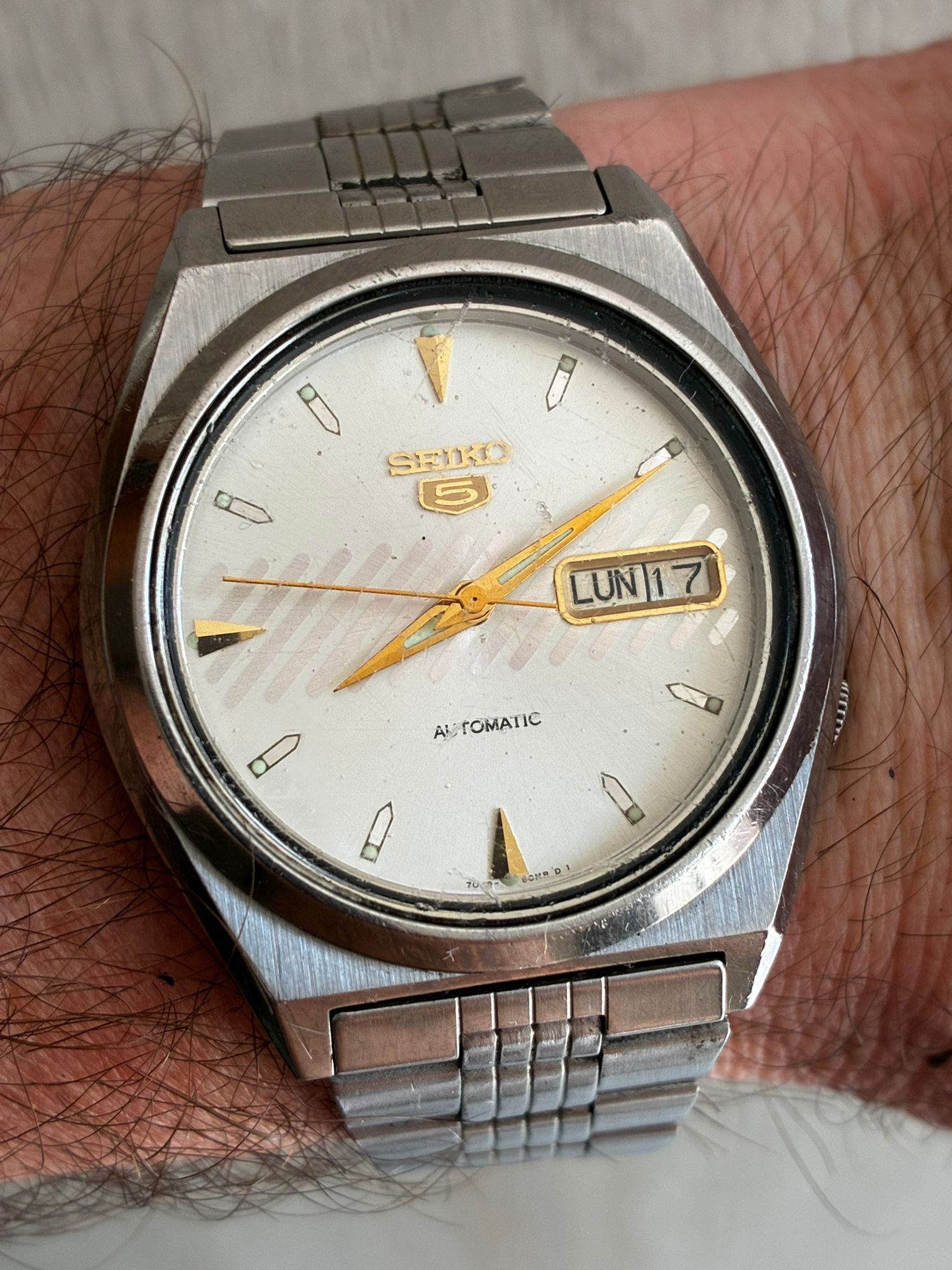 Reloj Seiko automático 5 actús SS ref 6106 revisado - Imagen 4