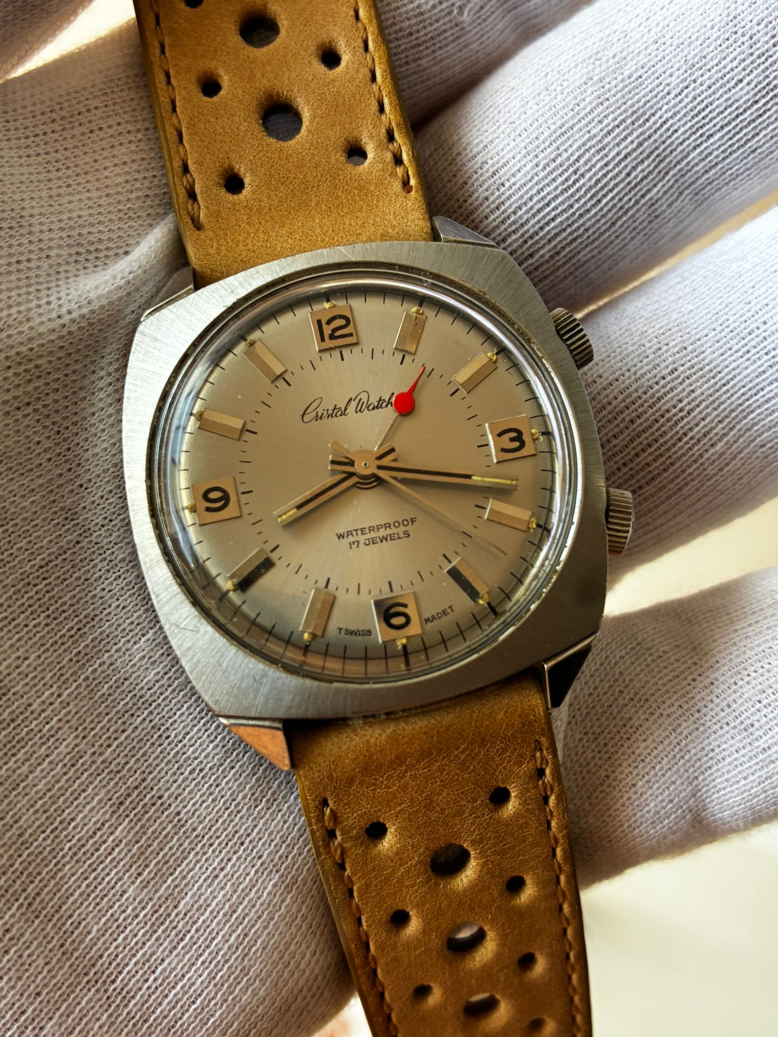 Reloj cristal Watch alarma sonora 2 coronas - Imagen 4