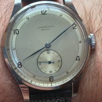 Reloj longines suiza jumbo esfera bitono