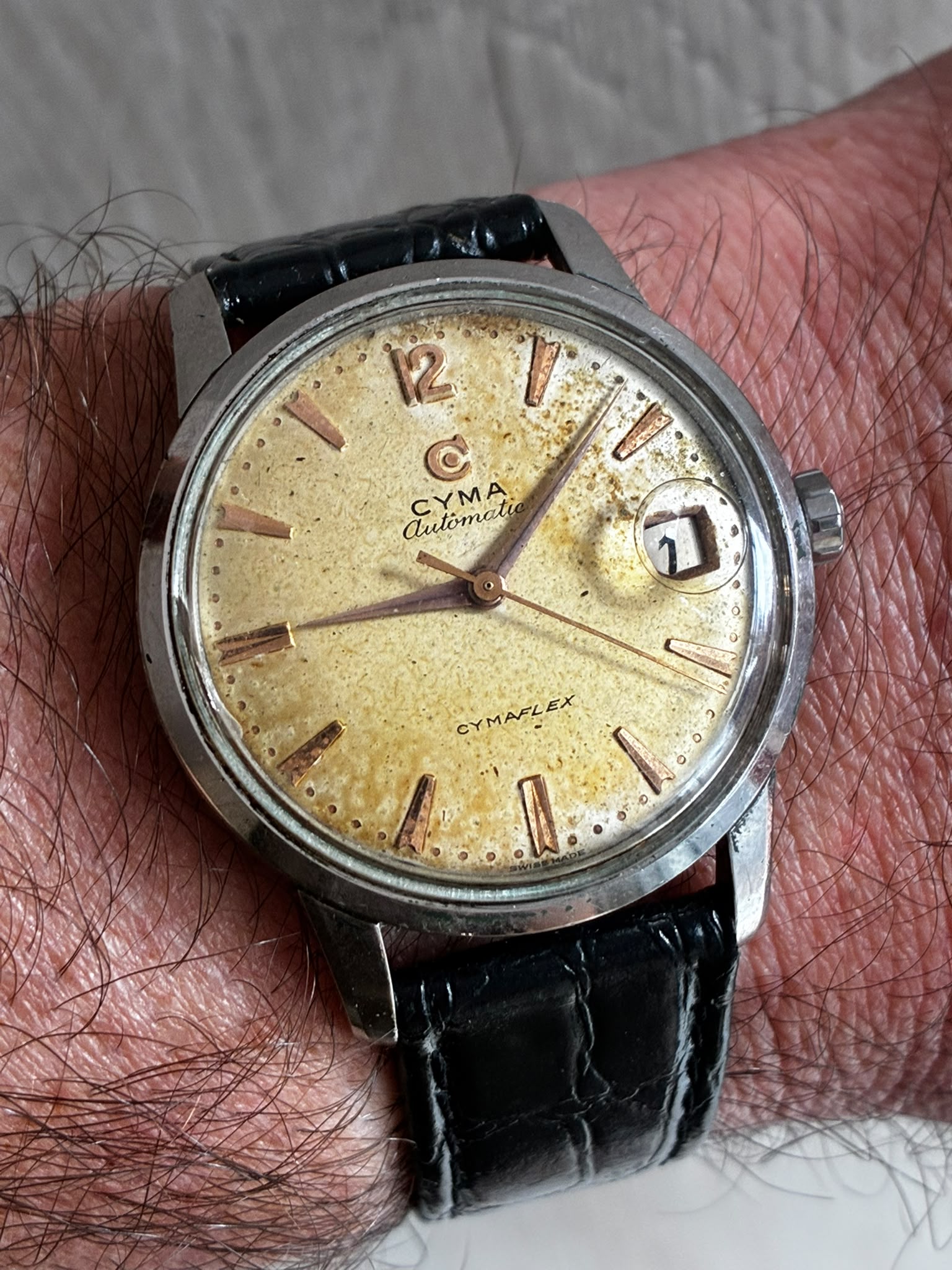 Reloj cyma automático calibre bumper ref 425