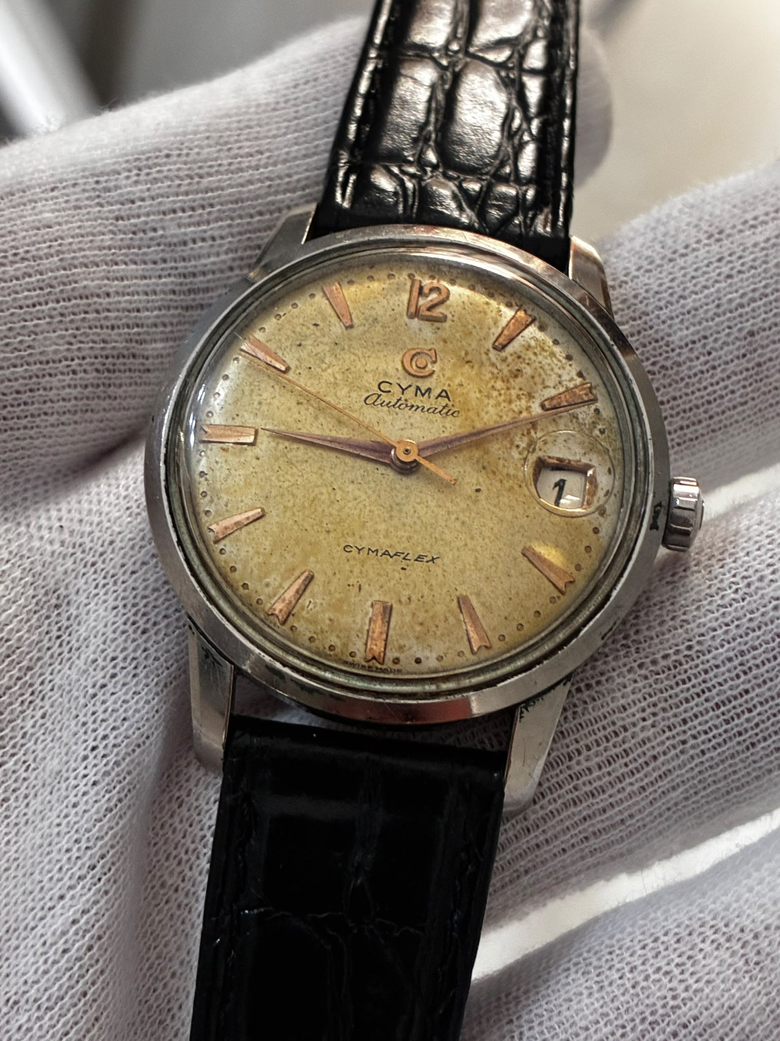 Reloj cyma automático calibre bumper ref 425 - Imagen 3