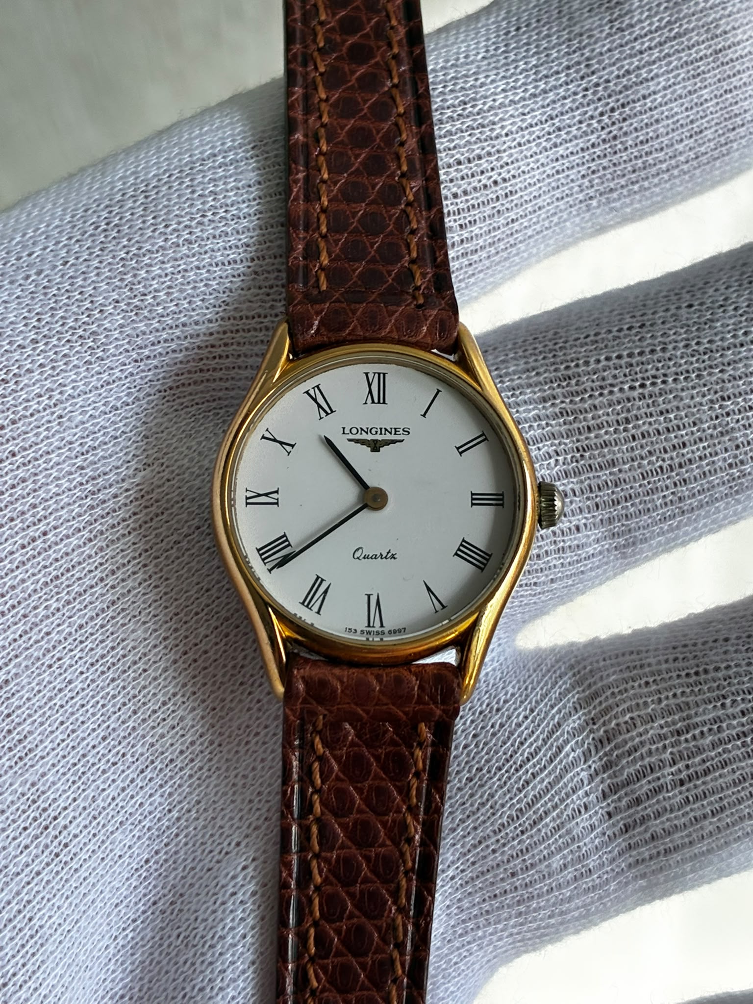 Reloj longines Quartz baño de oro - Imagen 2