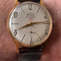 Reloj dogma prima 23 baño de oro años 70