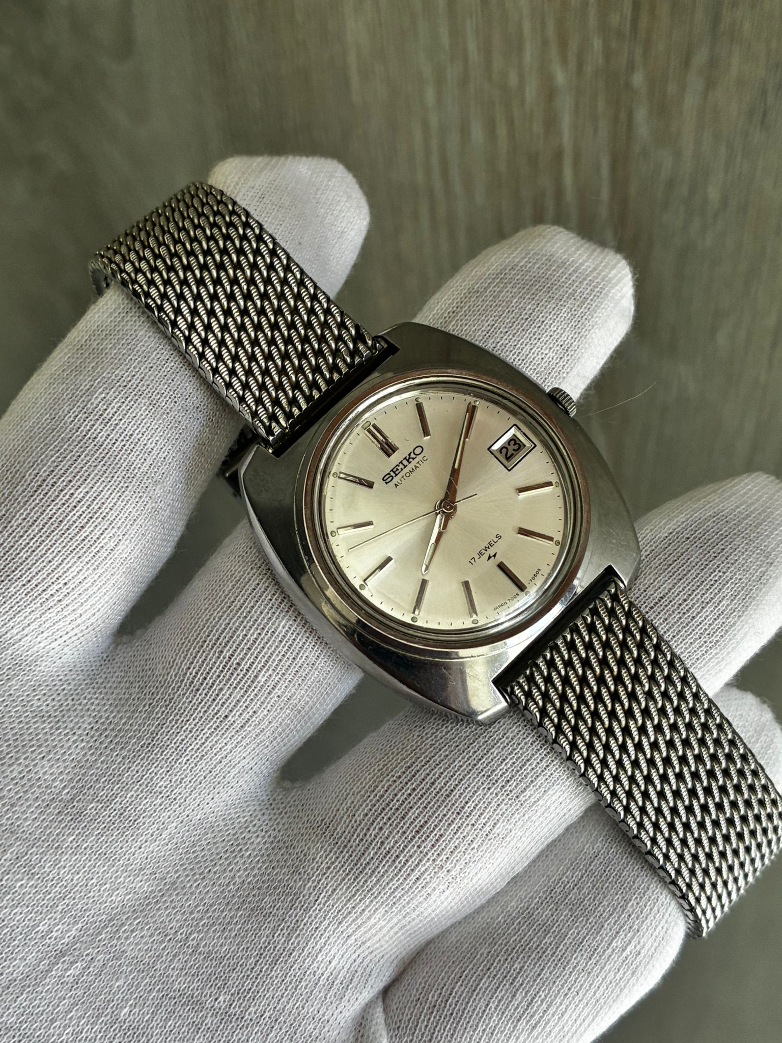Reloj Seiko automático revisado Armis ZRC milanesa