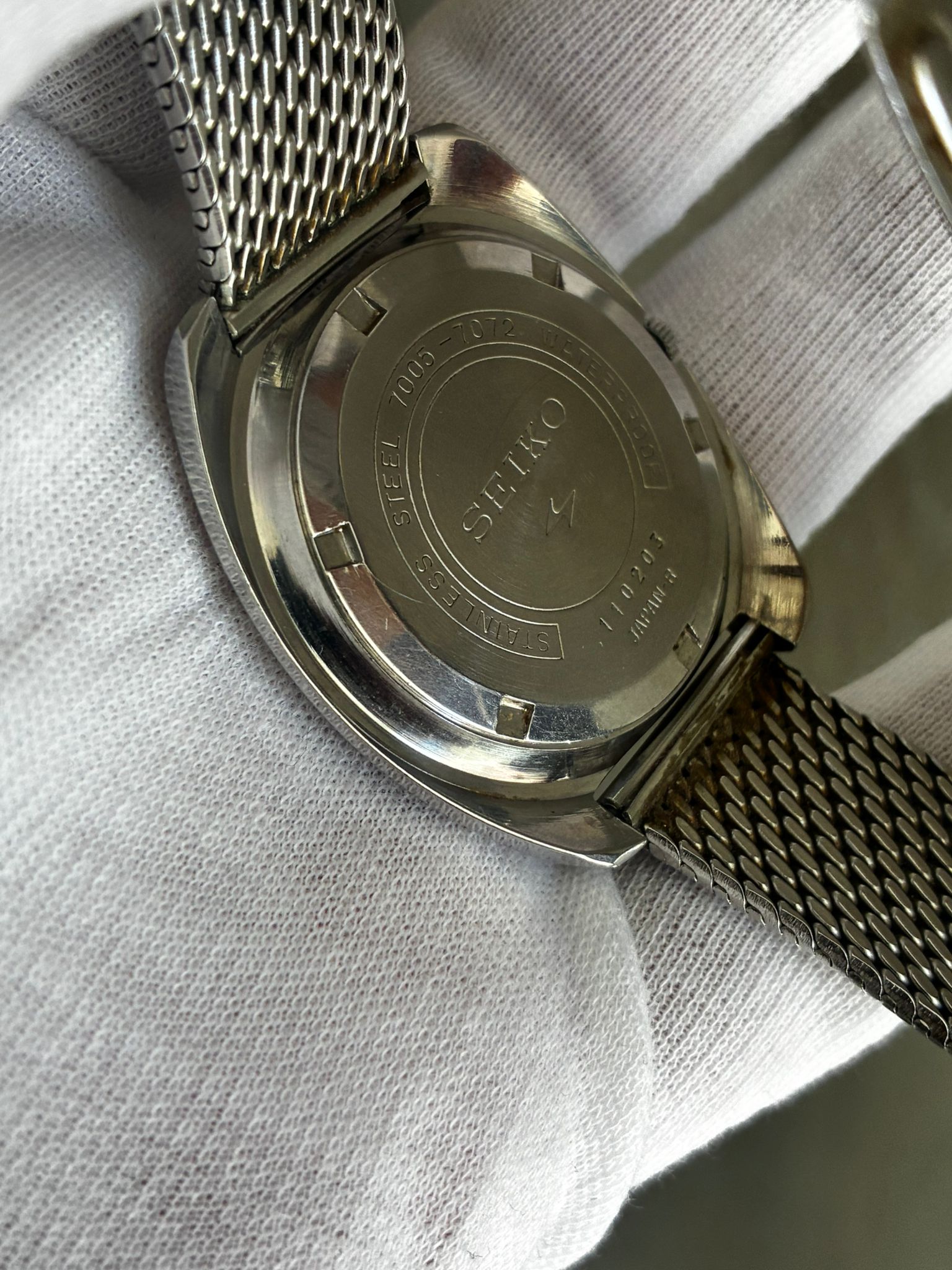 Reloj Seiko automático revisado Armis ZRC milanesa - Imagen 4
