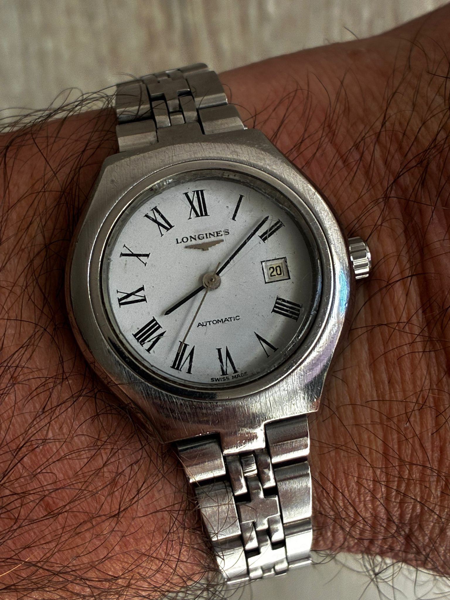 Reloj longines automático esfera números romanos