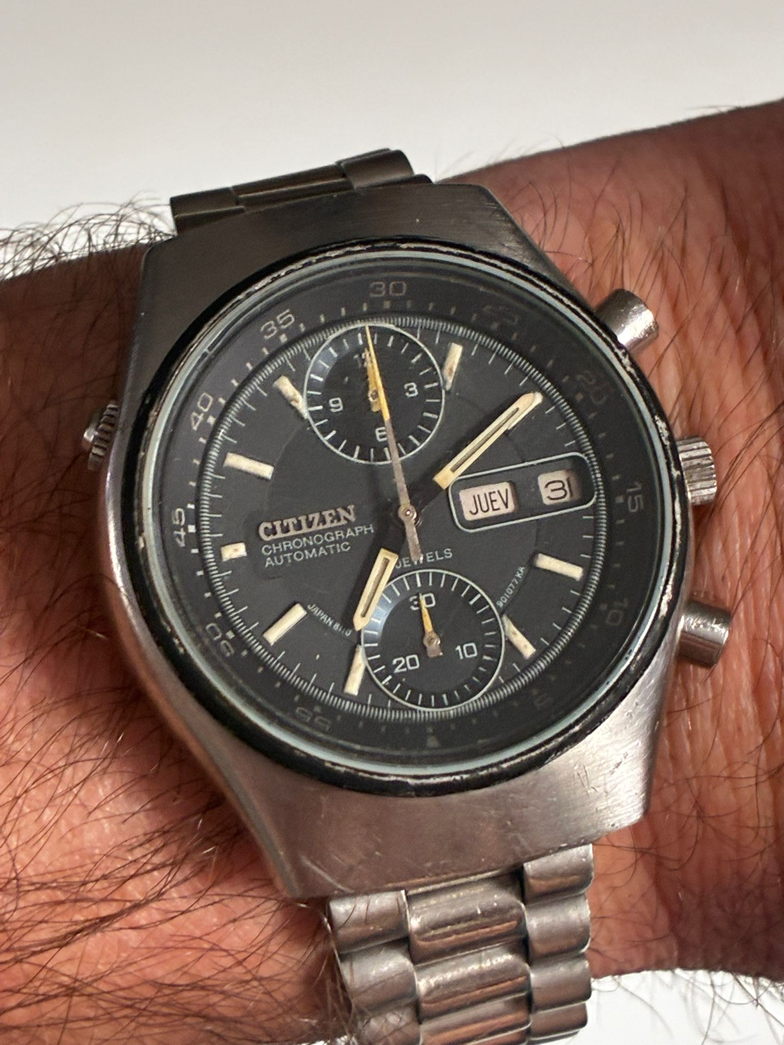 Reloj Citizen automático Cronografo flayback años 70 - Imagen 3