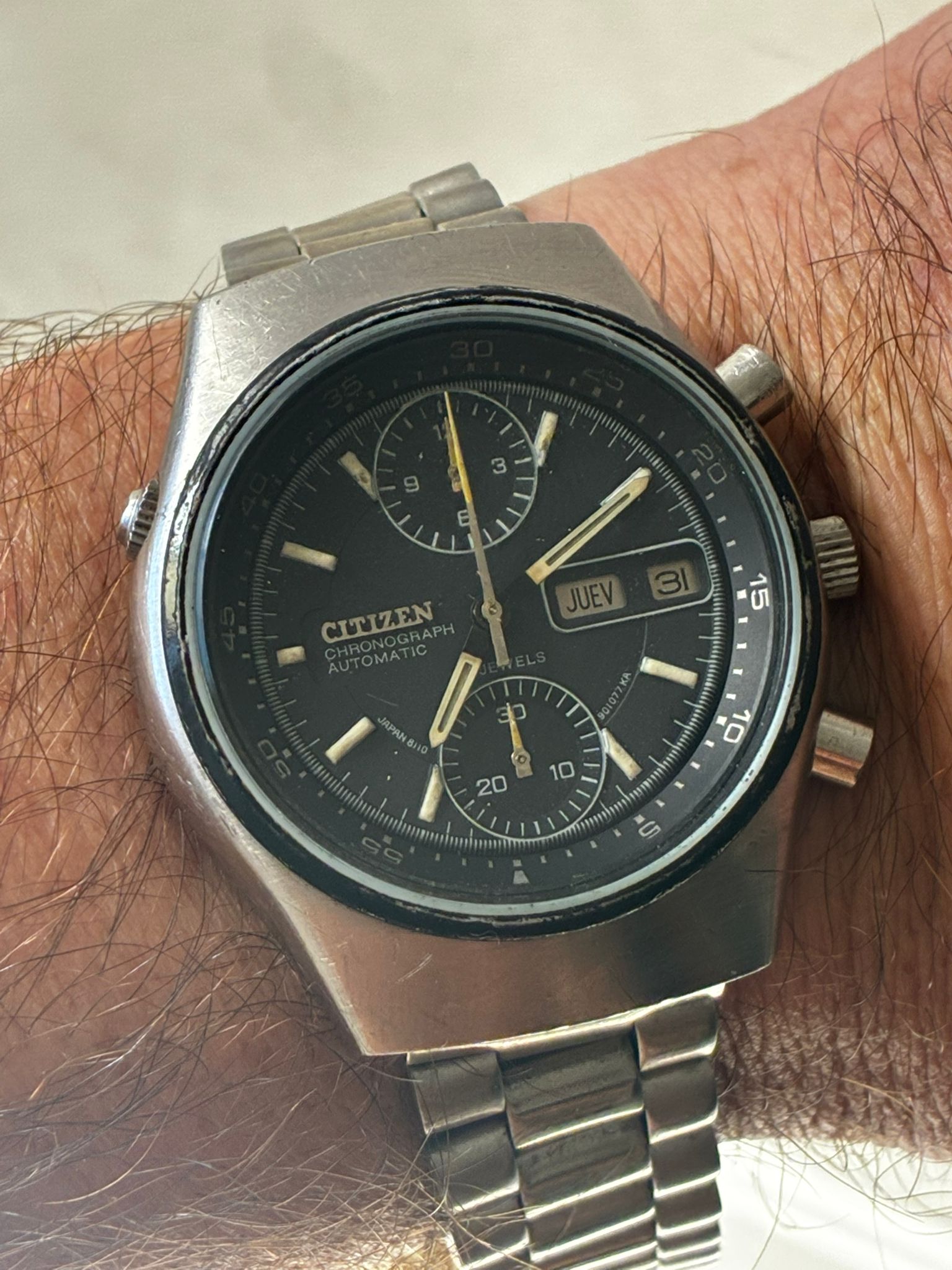 Reloj Citizen automático Cronografo flayback años 70 - Imagen 7