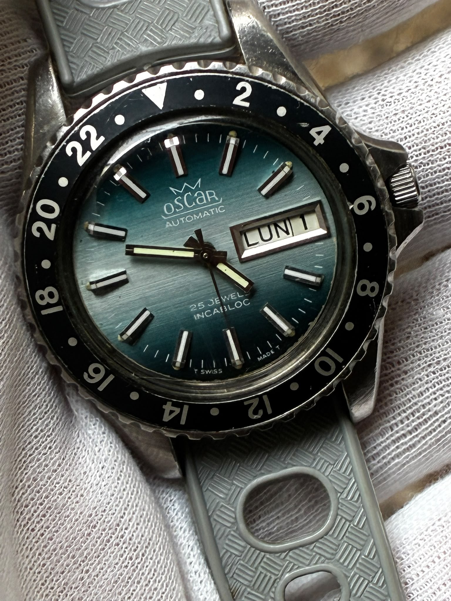 Reloj diver automático caja de acero Oscar