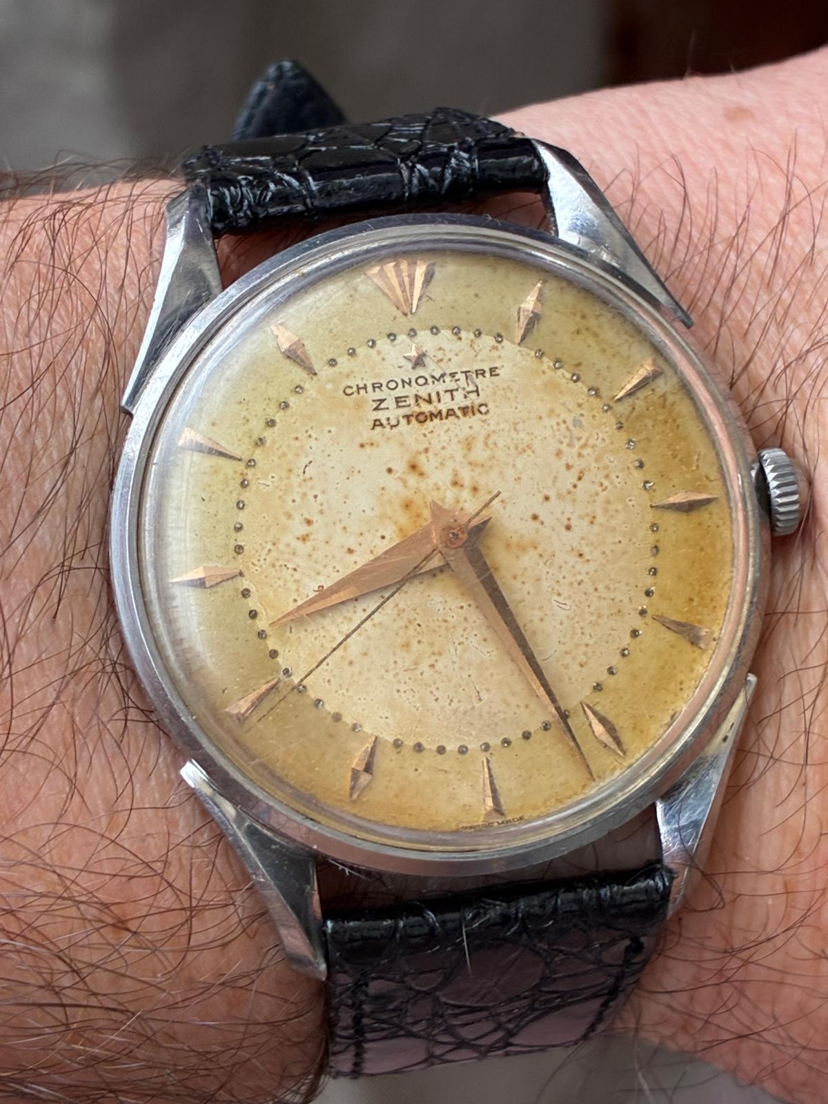 Reloj zenith chronometre automático bumper 133.8